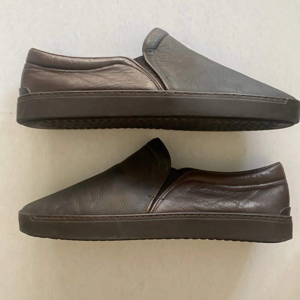 Rag & Bone Men's Casual Slip-On Leather Shoes with Leather Lining & Rubber Sole